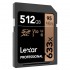 Lexar 633X Professional 512GB V30 U3 SDHCâ„¢/SDXCâ„¢ UHS-I Memory Cards (up to 95MB/s read, Write 45MB/s)