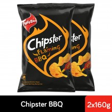 Twisties Chipster Flaming BBQ (160g x 2)