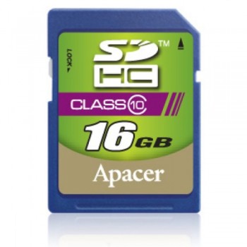 Apacer SDHC Class 10 Memory Card - 16GB