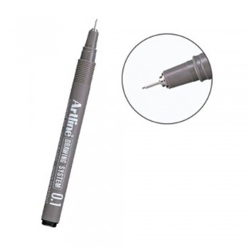 Artline Black Drawing System Pen 0.1mm (EK-231)