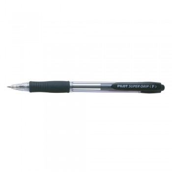 Pilot BPGP-10R Fine Super Grip Ball Pen 0.7mm - Black