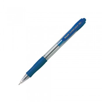 Pilot BPGP-10R Medium Super Grip Ball Pen 1mm - Blue