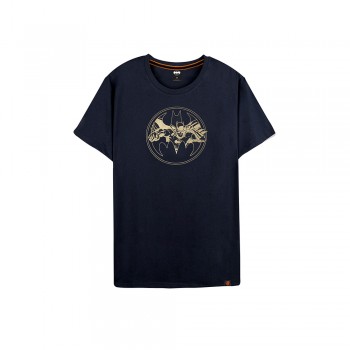 Batman Series: Golden Logo Tee (Navy, Size L)