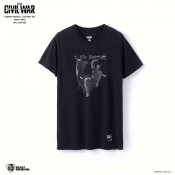 Marvel Captain America: Civil War Tee Attack - Black, Size L (APL-CA3-025)