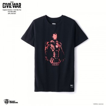 Marvel Captain America: Civil War Tee Iron Man - Black, Size XS (APL-CA3-031)