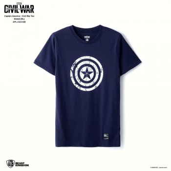 Marvel Captain America: Civil War Tee Shield - Blue, Size XS (APL-CA3-028)